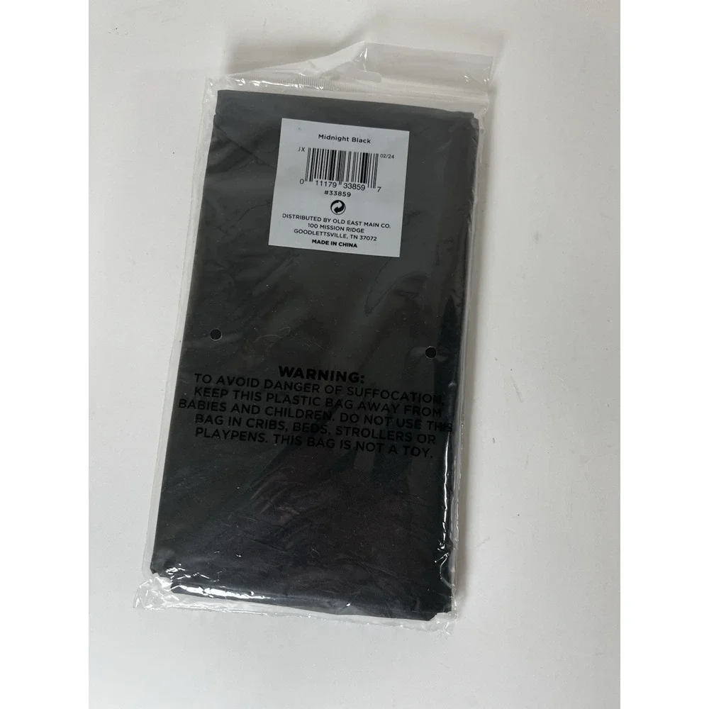 Midnight Black Round Table Cover 84